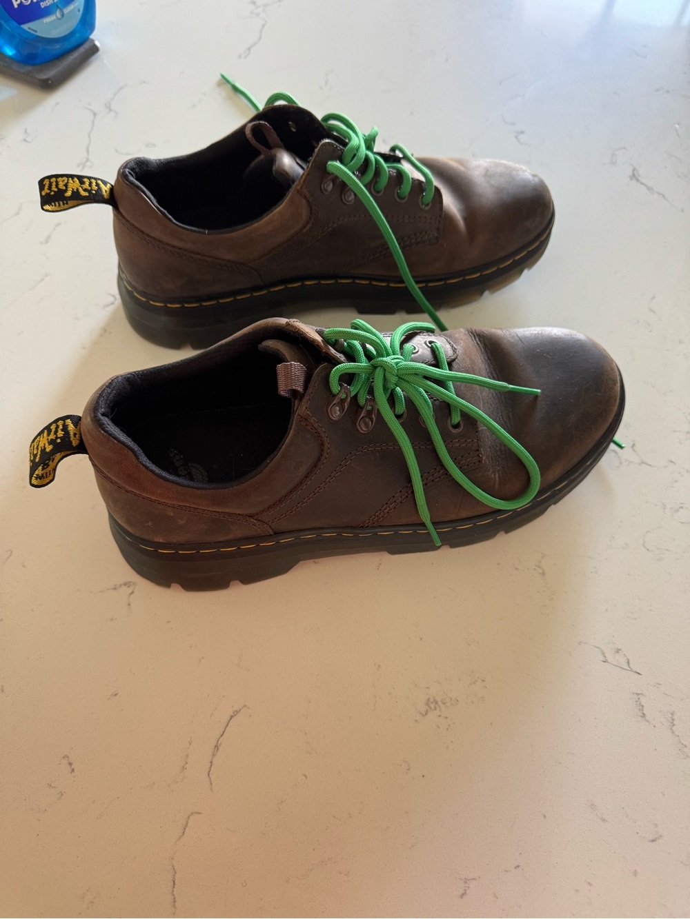 Dr. Martens Reeder Utility Shoes in dark brown leather Mens size 11